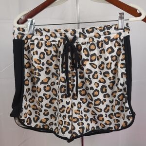 Cherish Leopard Print Athletic Shorts
